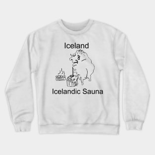 A funny map of Iceland Crewneck Sweatshirt